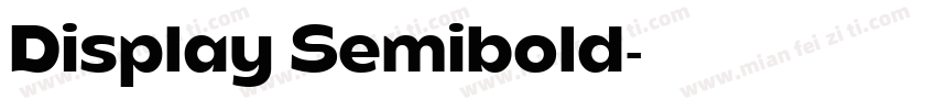 Display Semibold字体转换